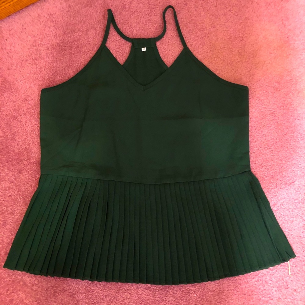 Tank top with flowy bottom